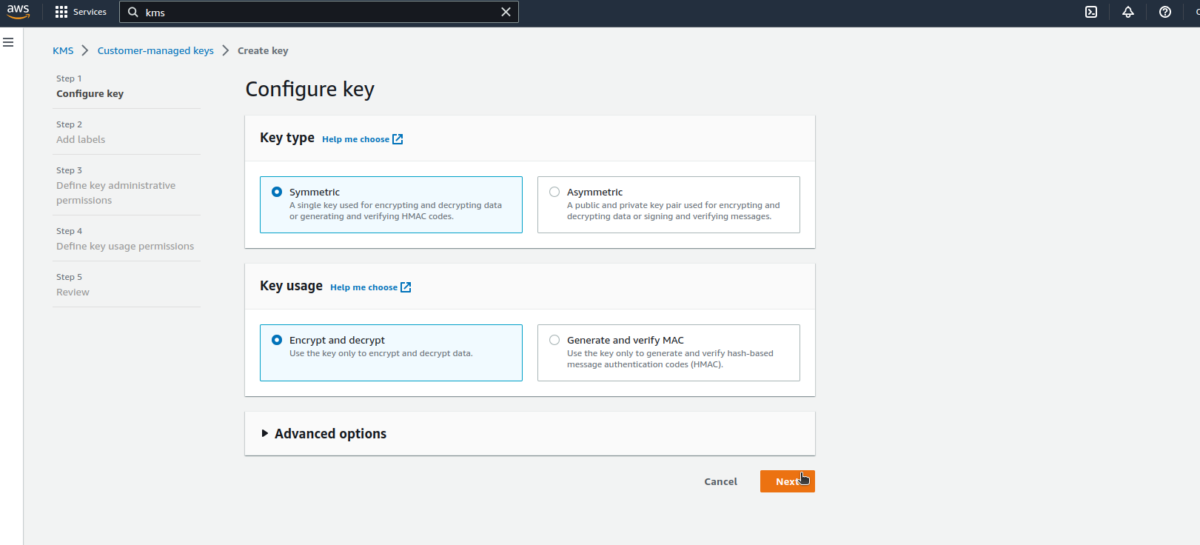 configure key