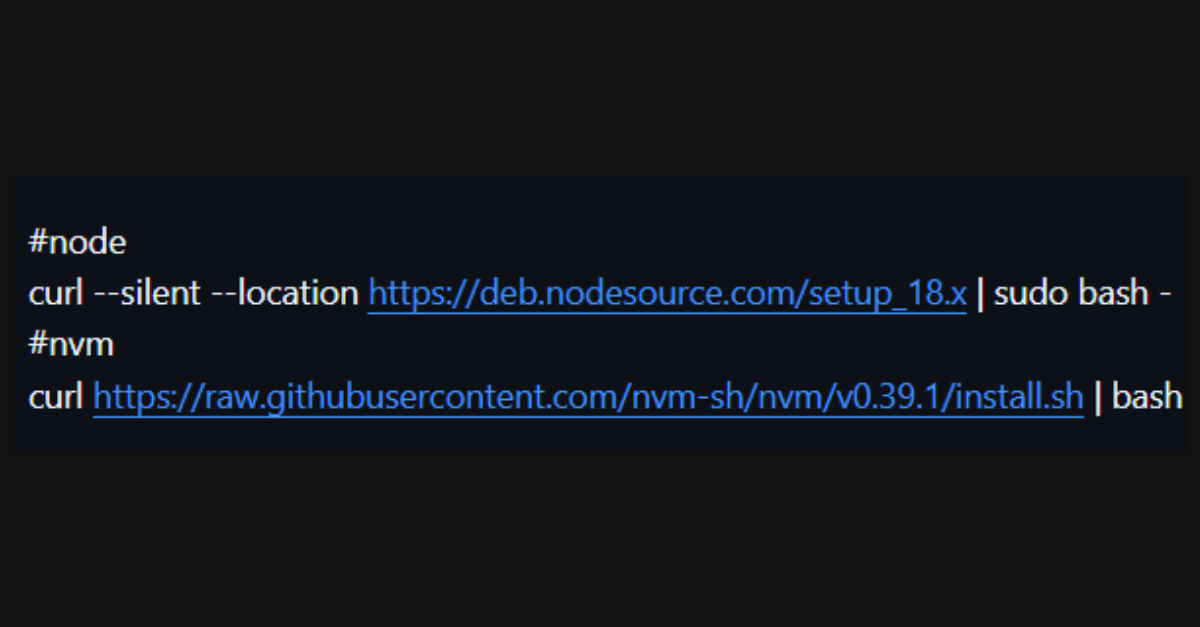 nodejs installation Ubuntu/Debian