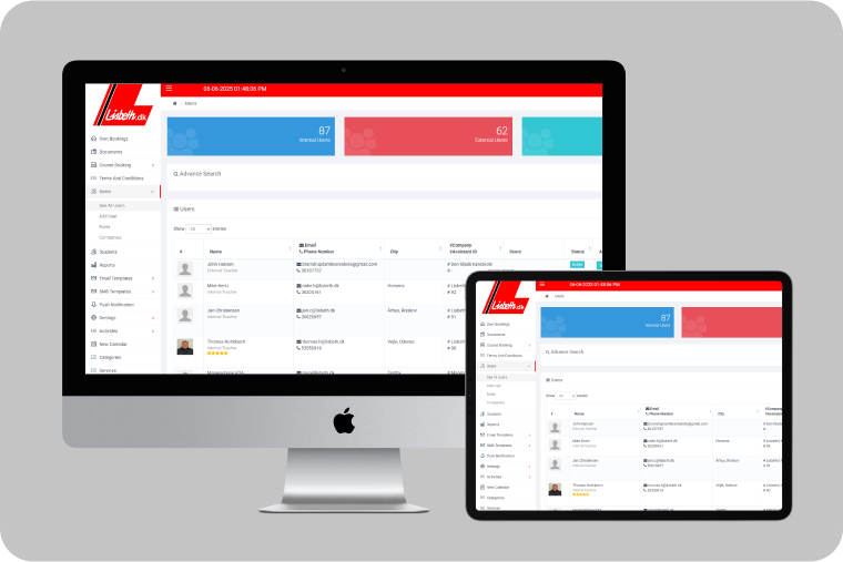 ELEV system Driving School Management System case study tuvoc