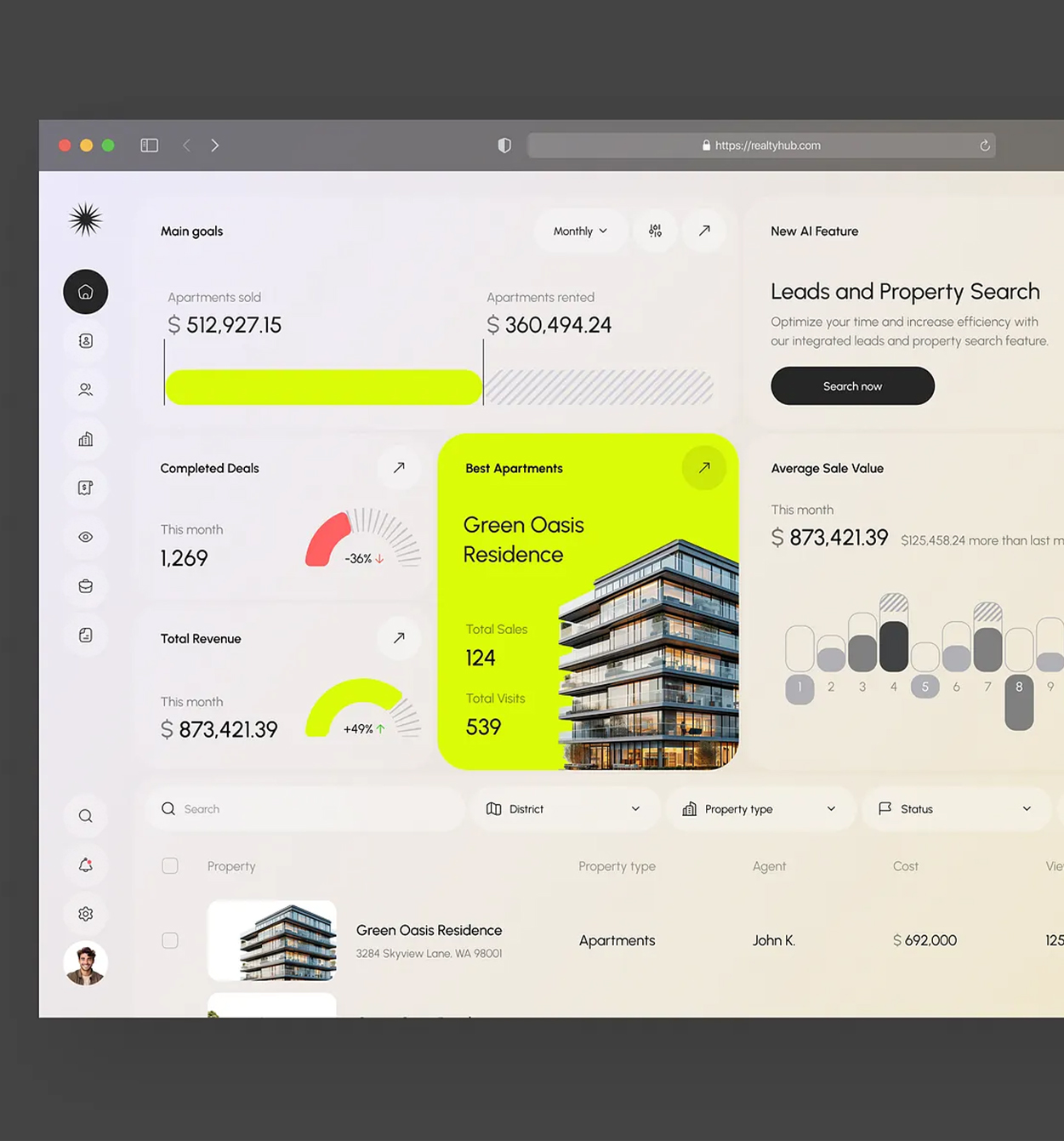 Custom CRM for a Luxury Real Estate Firm