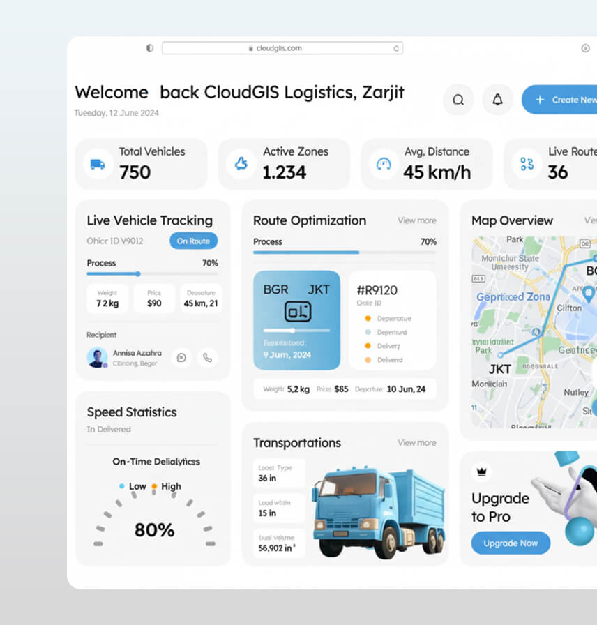 Cloud GIS for Logistics and Supply Chain Optimization