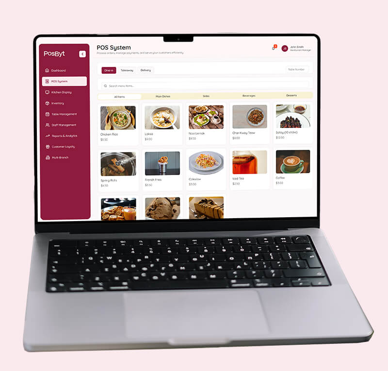Restaurant Management Software-Mockup