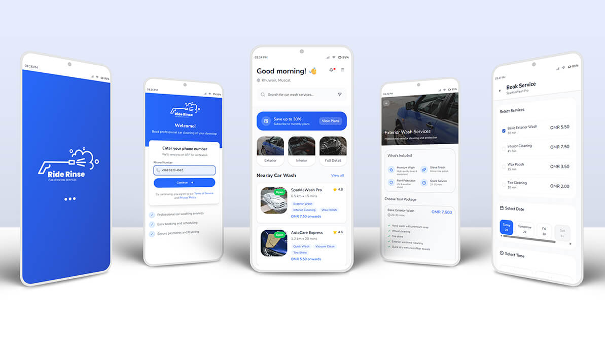 Car Wash App case study by tuvoc