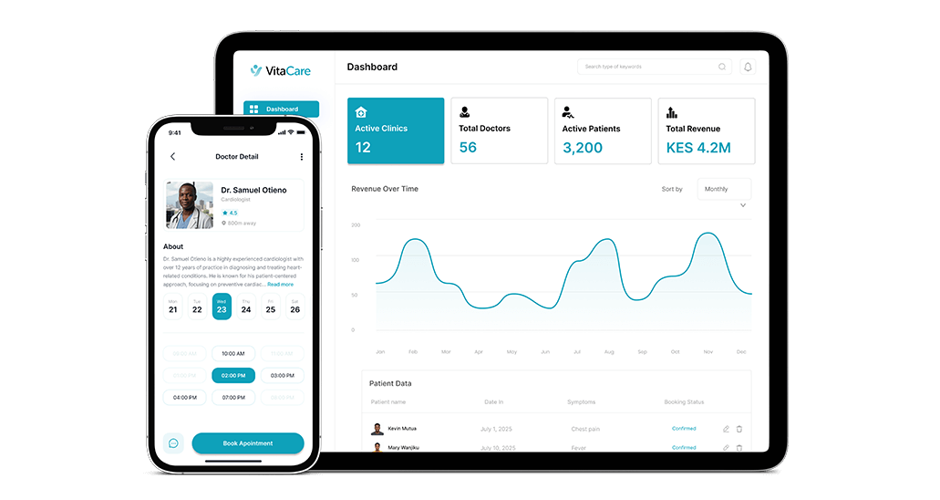 Vita care healthcare mobile app case study by tuvoc