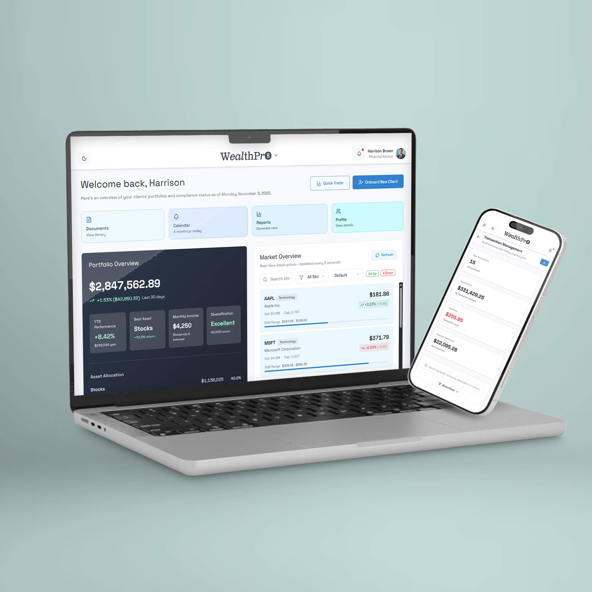 Wealth Management software development case study by tuvoc