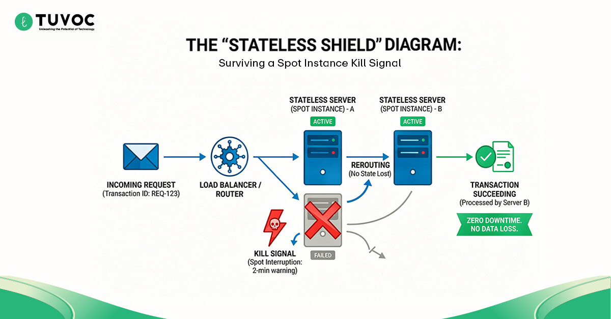 Stateless Architecture Rerouting Logic
