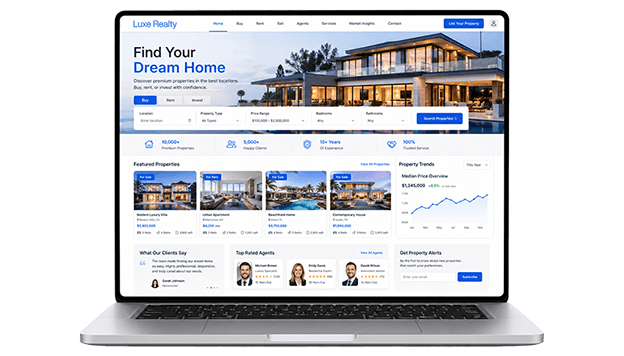 real estate website development company
