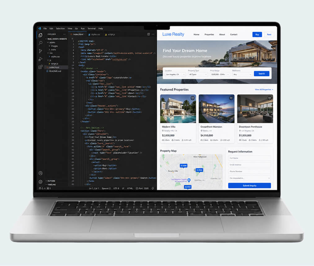 Real Estate Website Development
